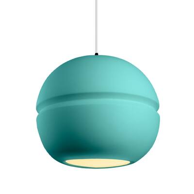 Carson Carrington Sallebyn Reflecting Pool Shade Pendant - Matte Black, Reflecting Pool, White