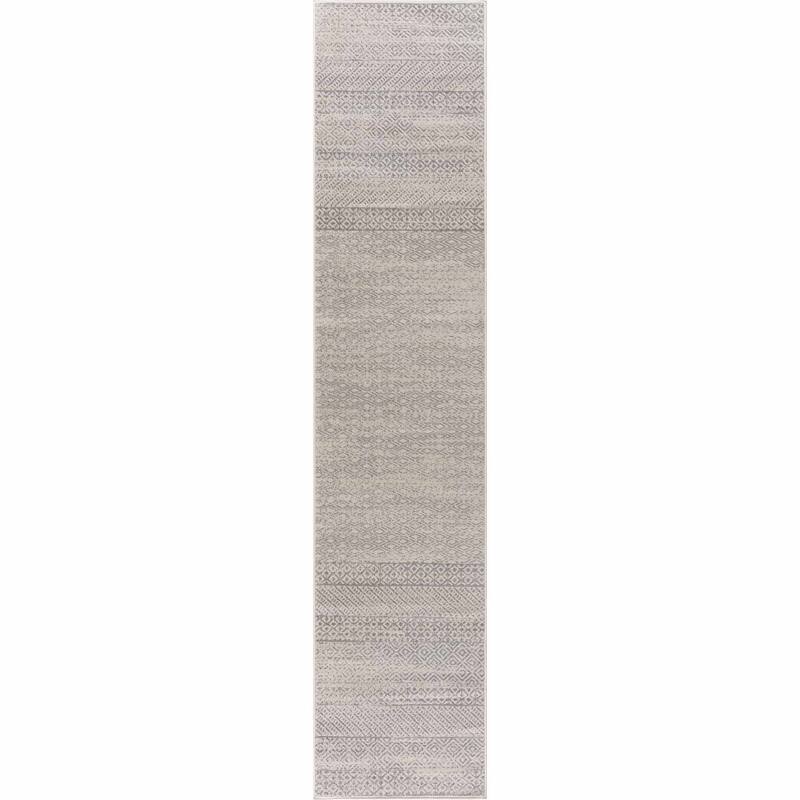 Hauteloom Tigris Modern Traditional Abstract Farmhouse Neutral Grey / Beige Area Rug