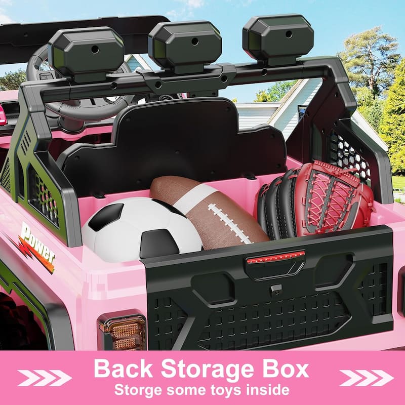 Ride on Car with 6 EVA Wheels&4WD, 24V Battery Powered Electric Car for Ages 3-6 Kids