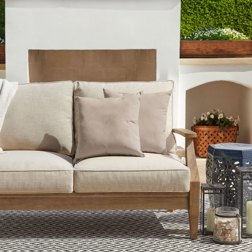 Sorra Home Sunbrella Outdoor Knife Edge Pillow Set of 2