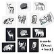 preview thumbnail 2 of 3, Wee Gallery Art Cards for Baby - Woodland Collection - Black - N/A