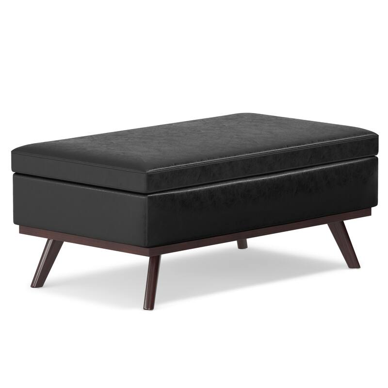 WYNDENHALL Ethan 42 inch Wide Mid Century Modern Rectangle Table Ottoman