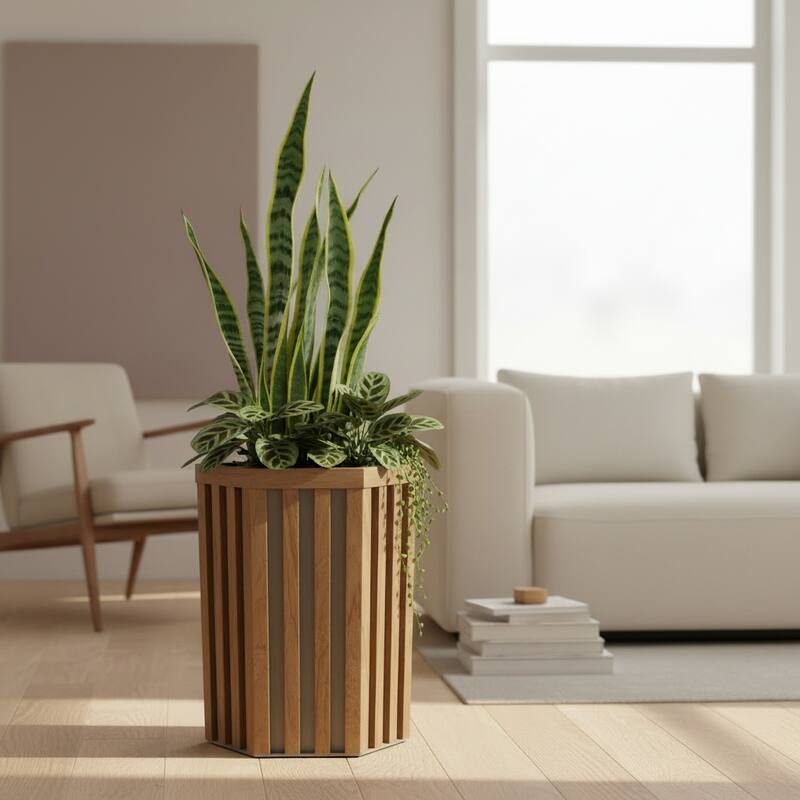Hexagon Column Planter