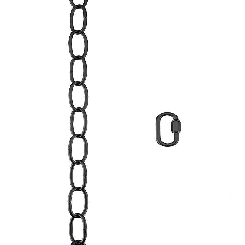 Aspen Creative 21108-81,Steel 6Ft. Chain&Connector,For Max.40lbs-Lighting Fixture/Swag Light/Plant in ORB finish,11 Gauge.
