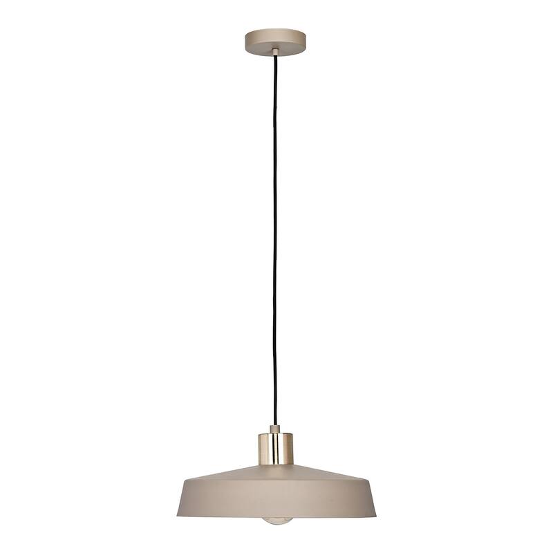 EGLO Valdiola 1-Light Pendant - Sand, Polished Brass