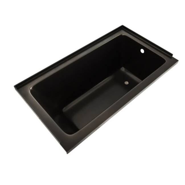 Swiss Madison SM-AB563 Voltaire 54" Three Wall Alcove Acrylic Soaking - Glossy Black