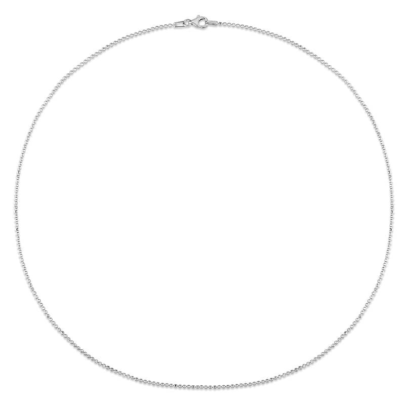 Miadora Sterling Silver Ball Chain Necklace