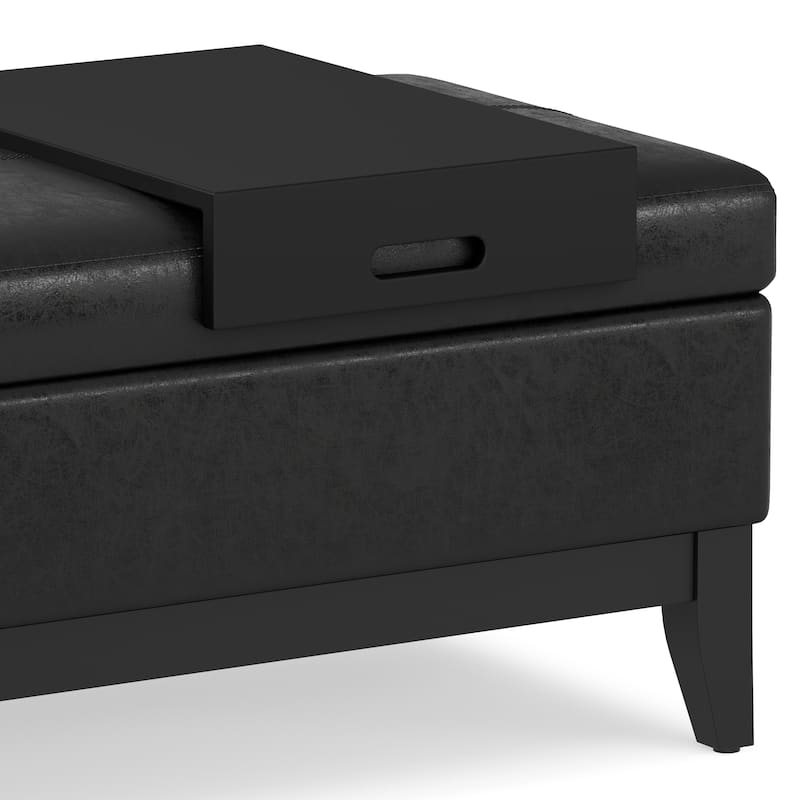 WYNDENHALL Jackson 42 inch Wide Rectangle Storage Ottoman