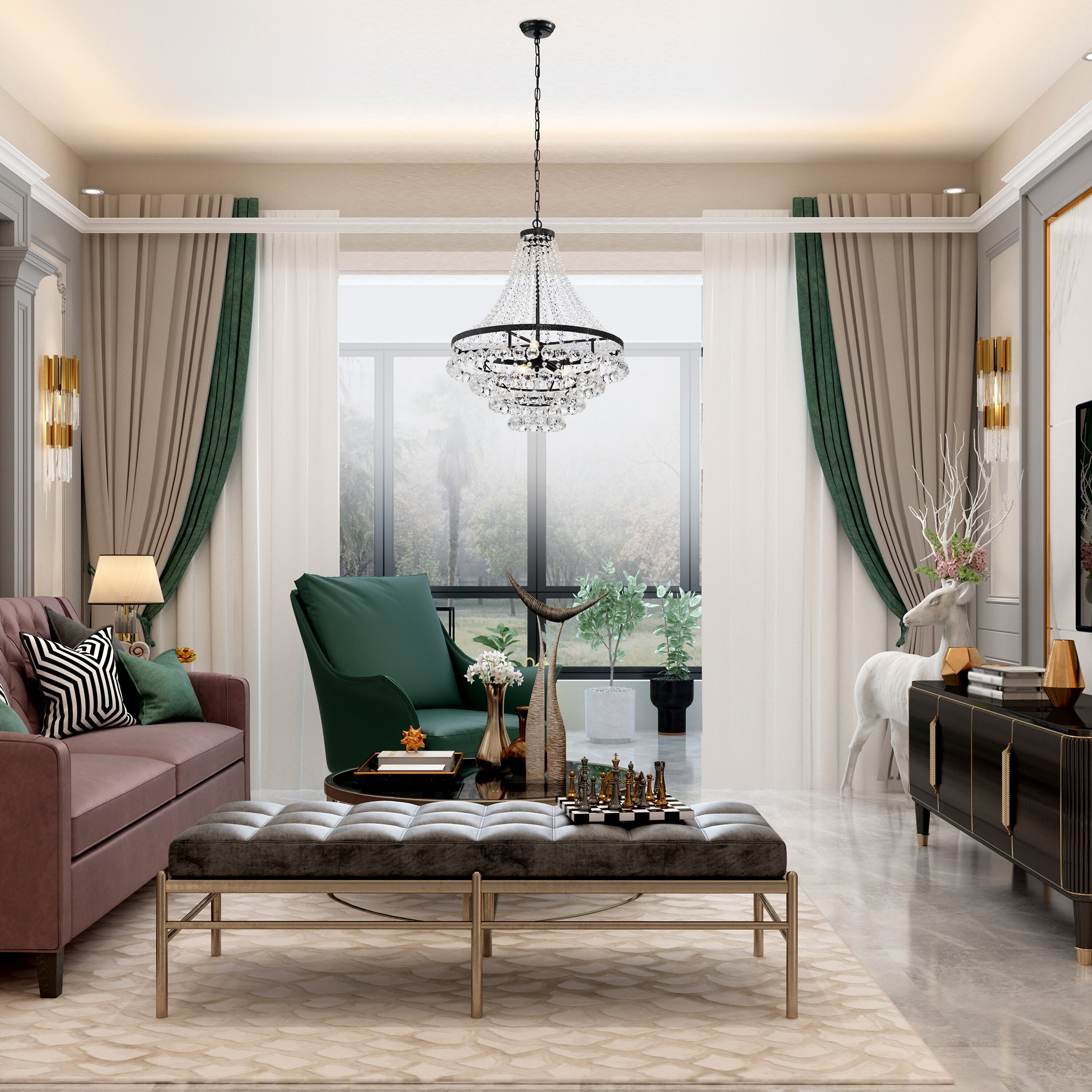 Black empire chandelier outlet