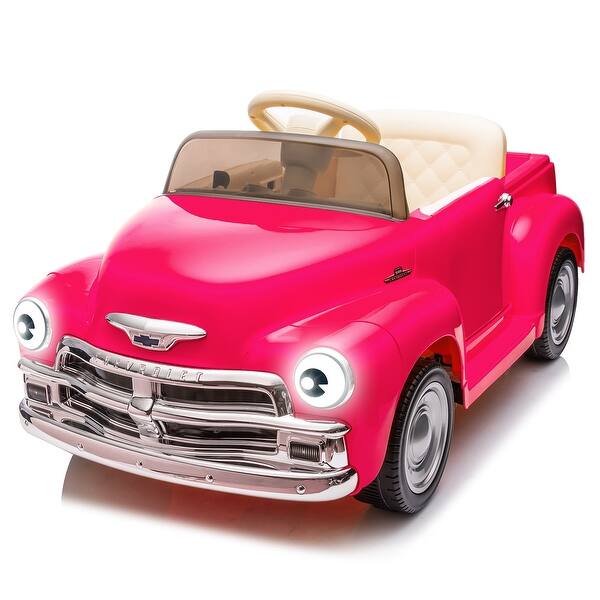 slide 2 of 49, 12V Ride On Car for Kids Ages 3-5, Licensed Chevrolet Kids Electric Cars Pink