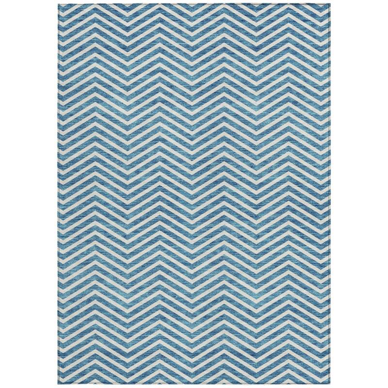 HomeRoots Chevron Transitional Rectangle Outdoor Rug