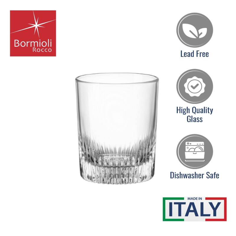 Bormioli Rocco Set of 4 Graphics Glasses
