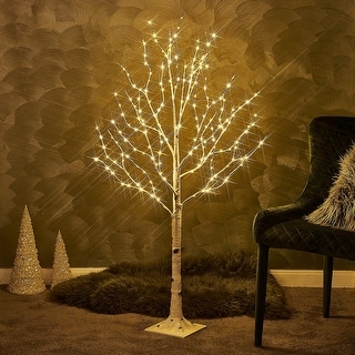LED Birch Tree 4FT 200L Warm White Fairy Lights, Lighted Trees for ...