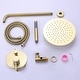 preview thumbnail 10 of 14, Wall Mount Shower Faucet With Hand Shower Complete Shower System Set Modern 10 Inch Shower Head Set With Rough-in-Valve
