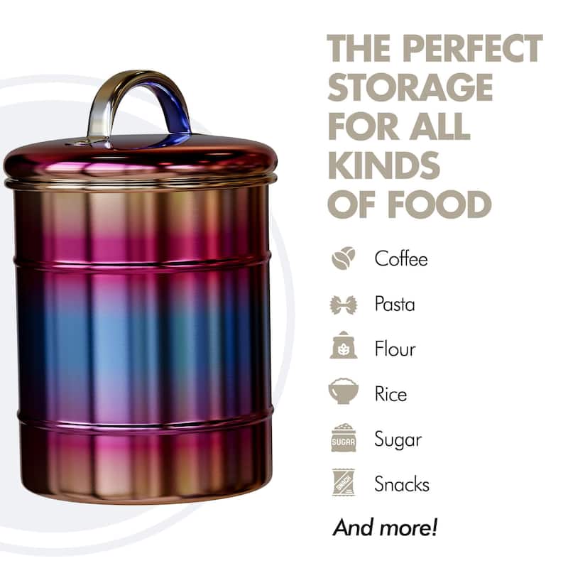 Amici Home Rainbow Metal Canister