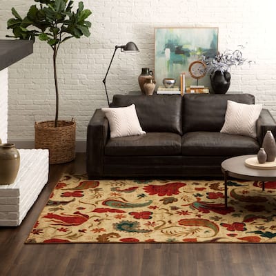 Mohawk Home Strata Tropical Floral Paisley Area Rug