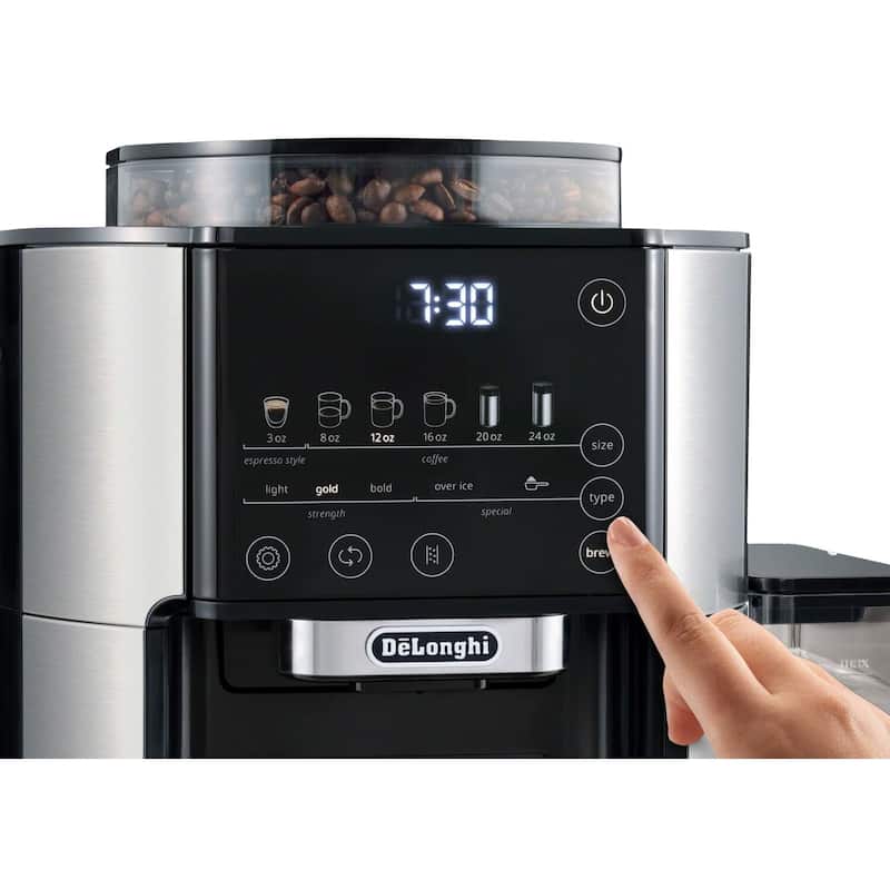 De'Longhi TrueBrew Automatic Single-Serve Drip Coffee Maker with Built-In Grinder and Bean Extract Technology