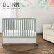 preview thumbnail 2 of 3, Dream On Me Quinn Full-Size Folding Crib - Cool Grey