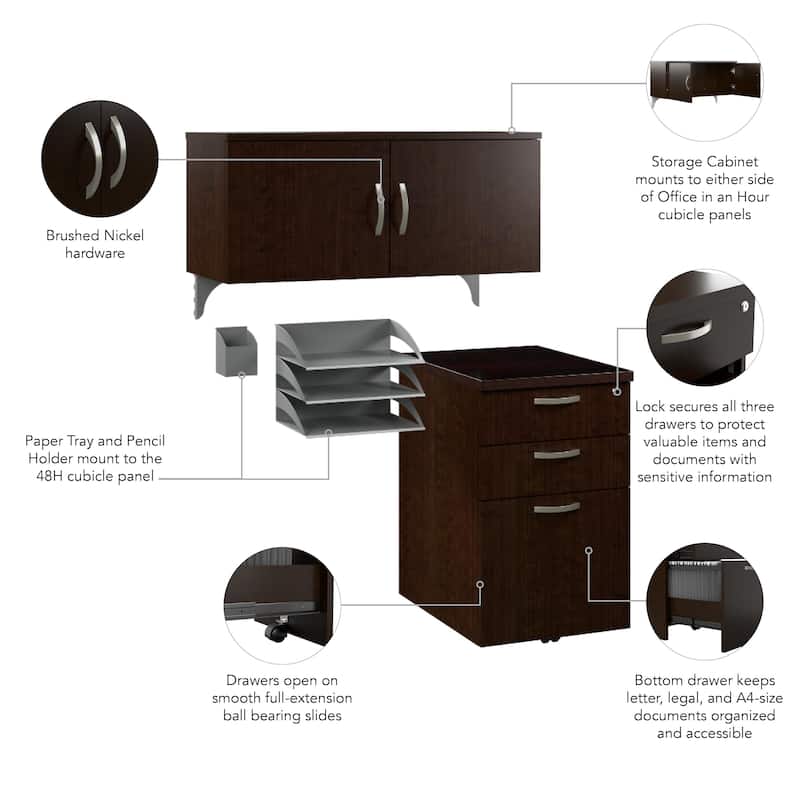 Office in an Hour Storage and Accessory Kit by Bush Business Furniture