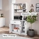 preview thumbnail 12 of 43, Living Skog Pantry Kitchen Microwave Storage Cabinet
