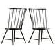 preview thumbnail 23 of 26, Truman High Back Windsor Classic Dining Chair (Set of 2) by iNSPIRE Q Modern Black