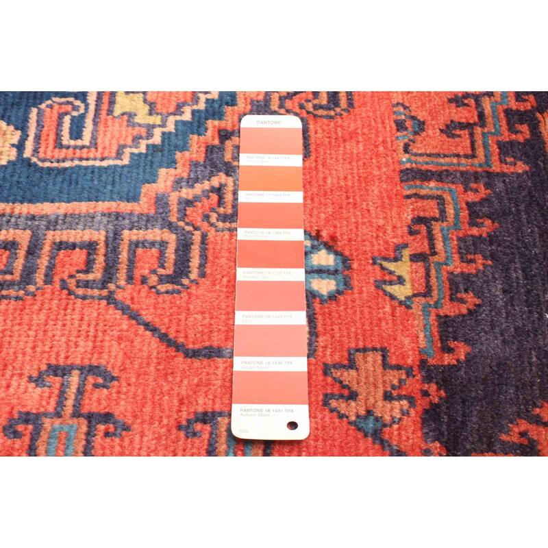 ECARPETGALLERY Hand-knotted Melis Vintage Red Wool Rug - 4'11 x 5'9