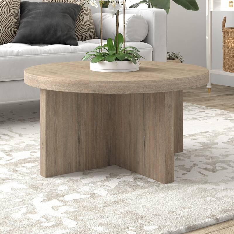 Elna 33" Wide Round Coffee Table - 33" Wide