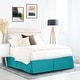 preview thumbnail 8 of 44, Nestl Pleated 14 inch Tailored Drop Bed Skirt - Soft Double Brushed Premium Microfiber Ruffle Bed Skirt California King - Teal