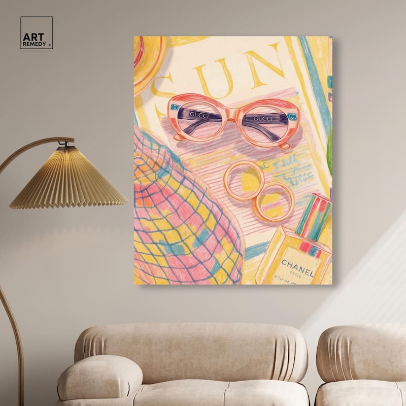 Summer glam Canvas by Art Remedy, Gallery Wrapped