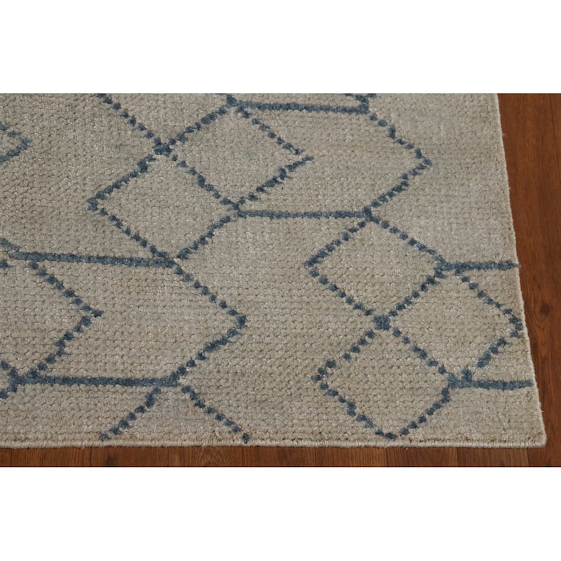 Contemporary Moroccan Oriental Area Rug Handmade Wool Carpet - 5'0" x 7'11"
