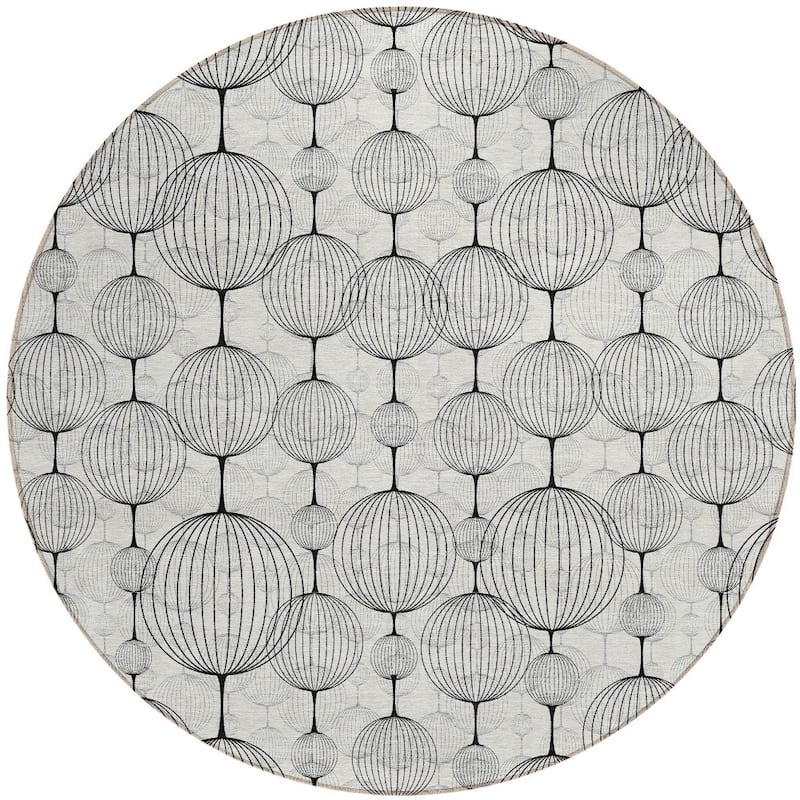 HomeRoots Geometric Transitional Rectangle Outdoor Rug