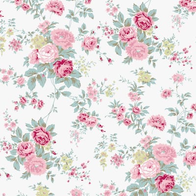 Shabby Chic by Rachel Ashwell Wild Flower Off White Wallpaper