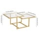 preview thumbnail 9 of 10, Silver Orchid Solm Two-Tier Gold Coffee Table
