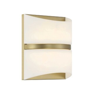 Minka Lavery 822-L Velaux 11" Tall LED Wall Sconce with Faux Alabaster
