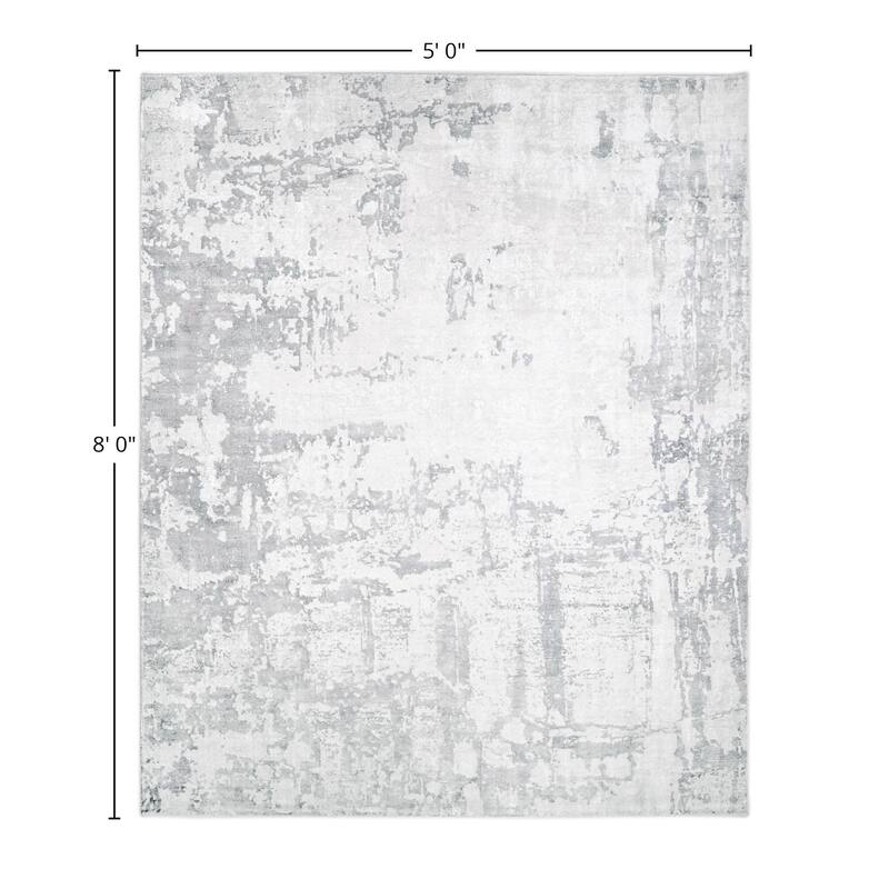 Overton Handmade Modern Contemporary Abstract Area Rug