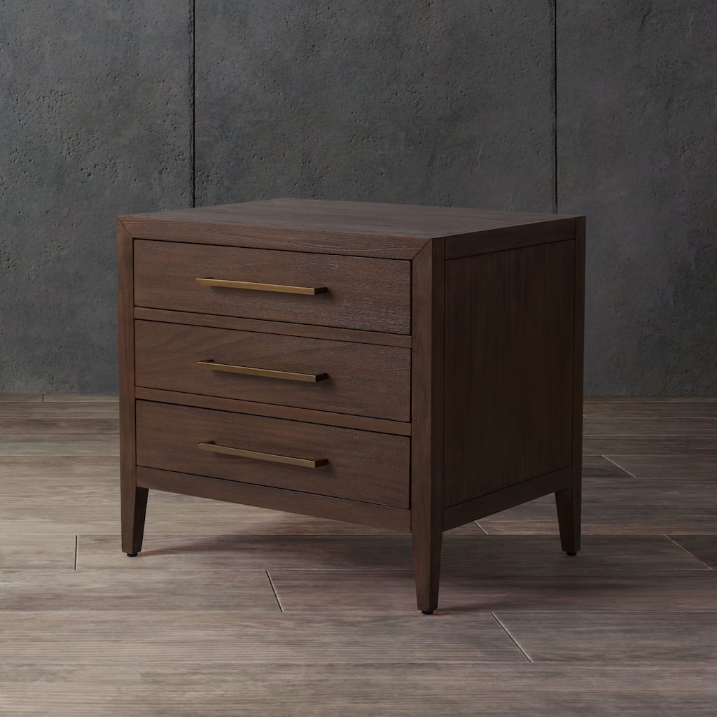 SAFAVIEH Couture Sija 3-Drawer Wood Nightstand