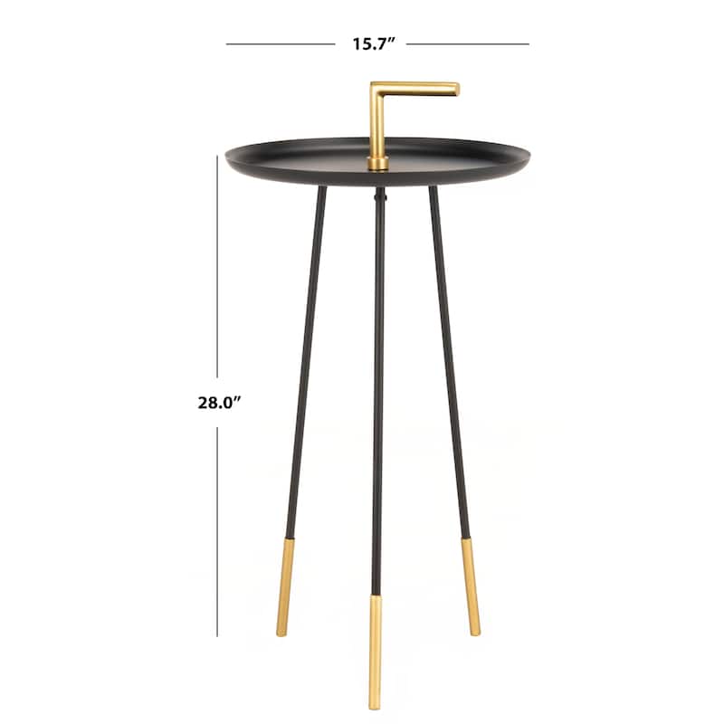 SAFAVIEH Vickie Handle Side Table - 16Wx16Dx28H