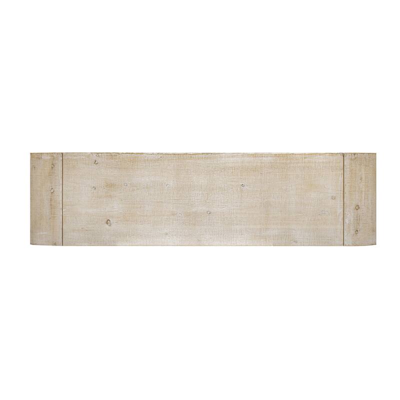 Versatile console table with Woven Wood Slats and Solid Wood Veneer,Suitable for Entryway, Hallway, Living Room,Foyer,Corridor