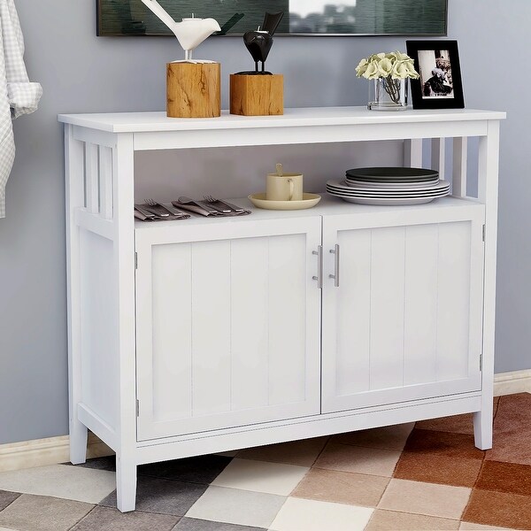 Buffet server storage cabinet top
