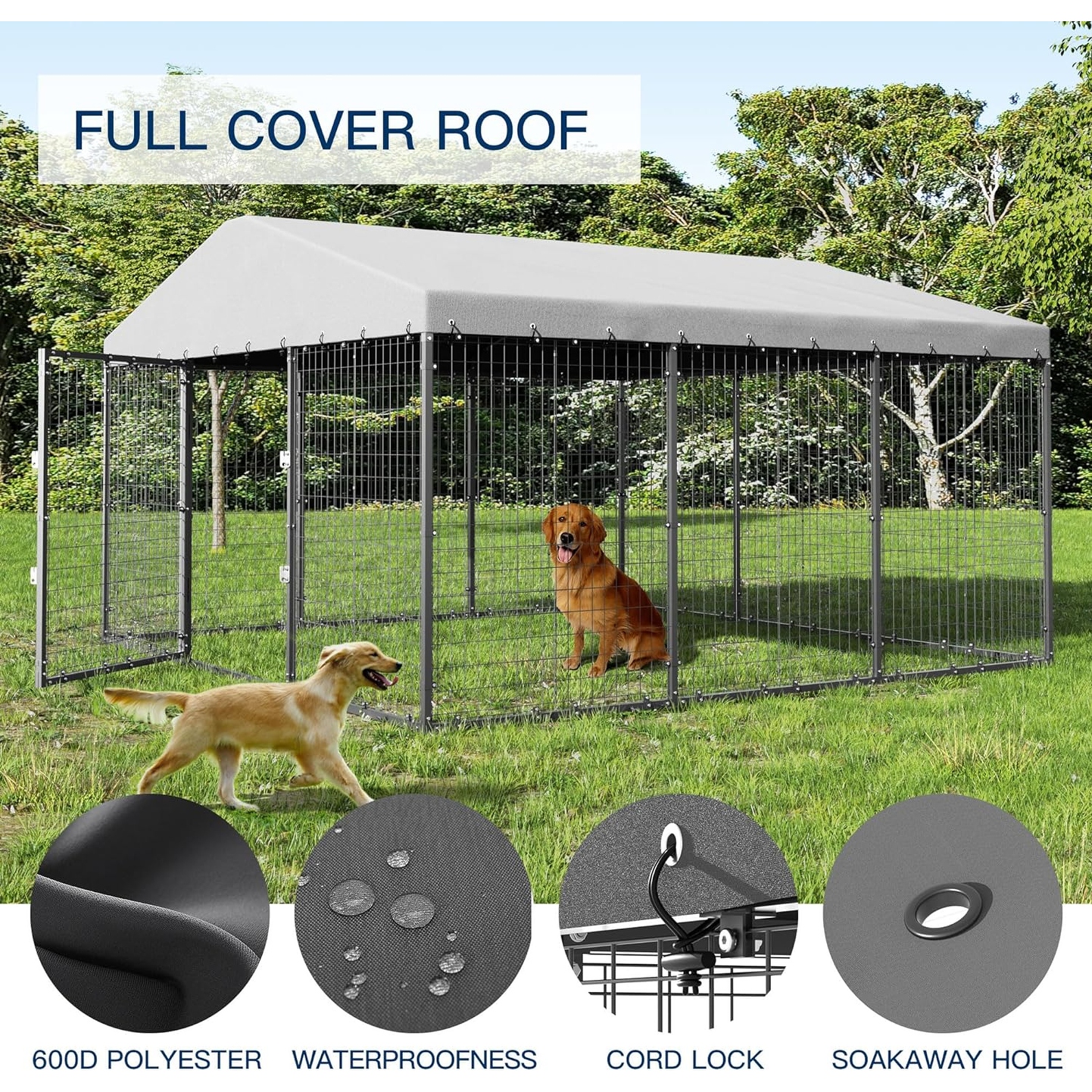 Outside dog pen clearance
