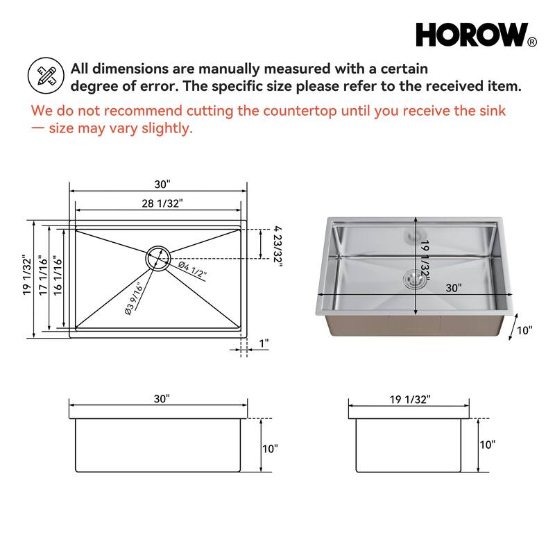 StillSteel 30 in. Undermount Single Bowl 16-Gauge Stainless Steel Workstation Kitchen Sink with Accessories