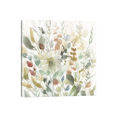 iCanvas "Linen Wildflower Garden" by Carol Robinson Canvas Print