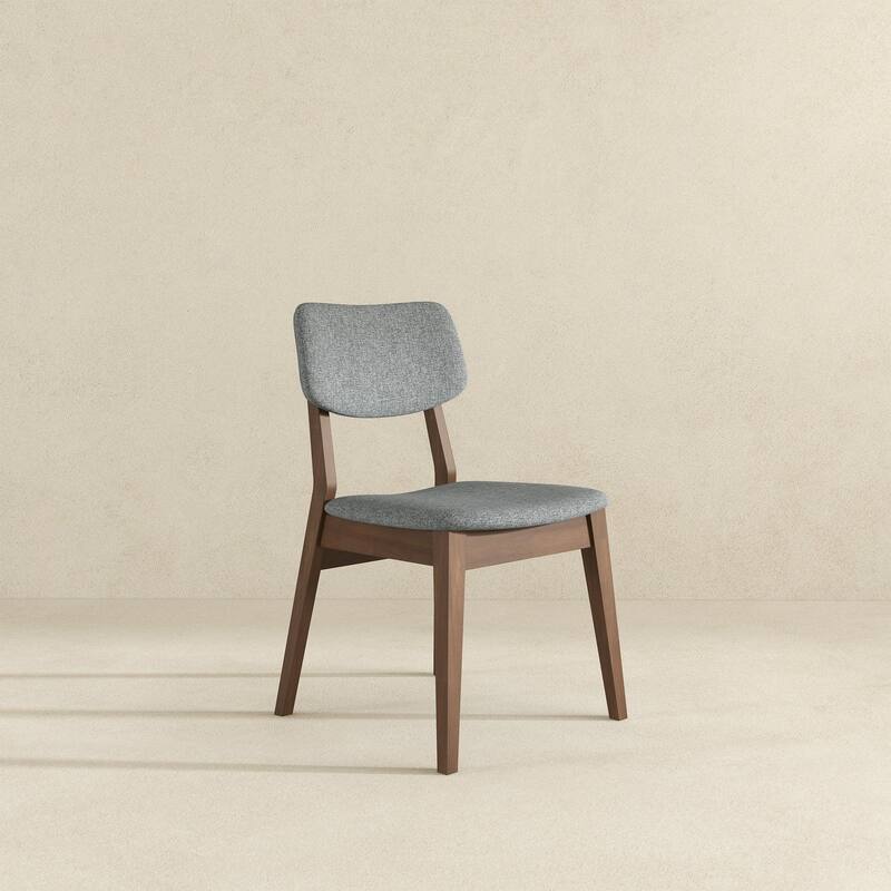 Solid Back Side Chair (Set Of 2) - Brown,Grey