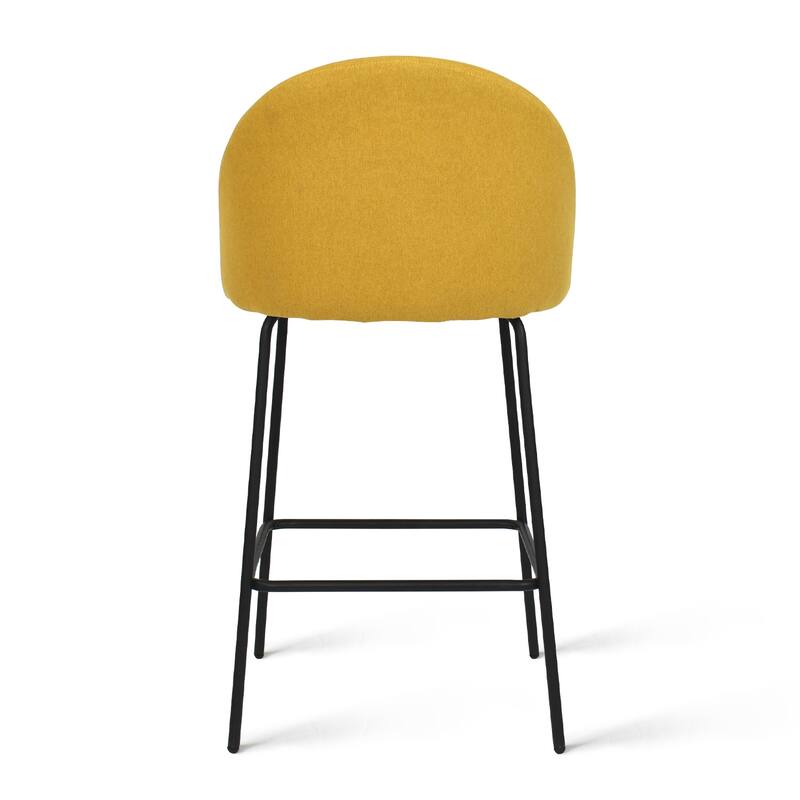 Nano Upholstered 25 inch Metal Frame Counter Stool (Set of 2) - 36"x19"x18"