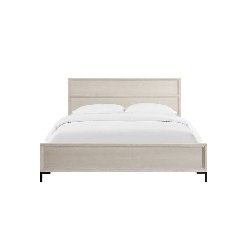 Bradley Wood Platform Bed, Antique White