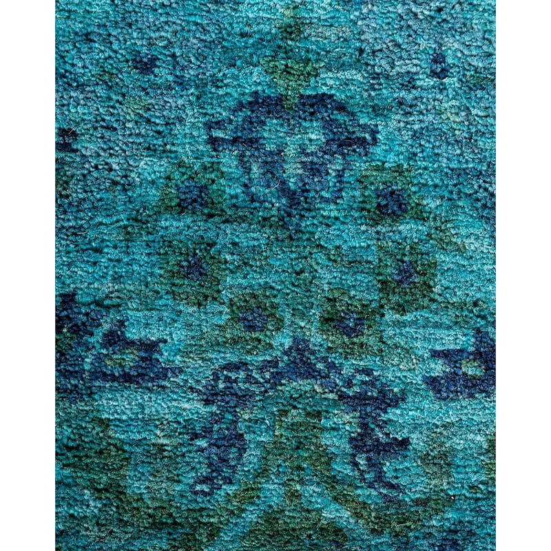 Vibrance One-of-a-Kind Hand-Knotted Area Rug - Blue, 6' 1" x 6' 1" - 6' 1" x 6' 1"