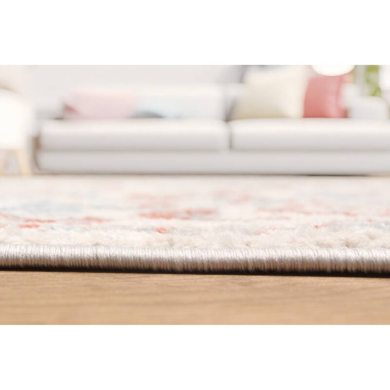 ECARPETGALLERY Machine Made Mira Ivory Area Rug