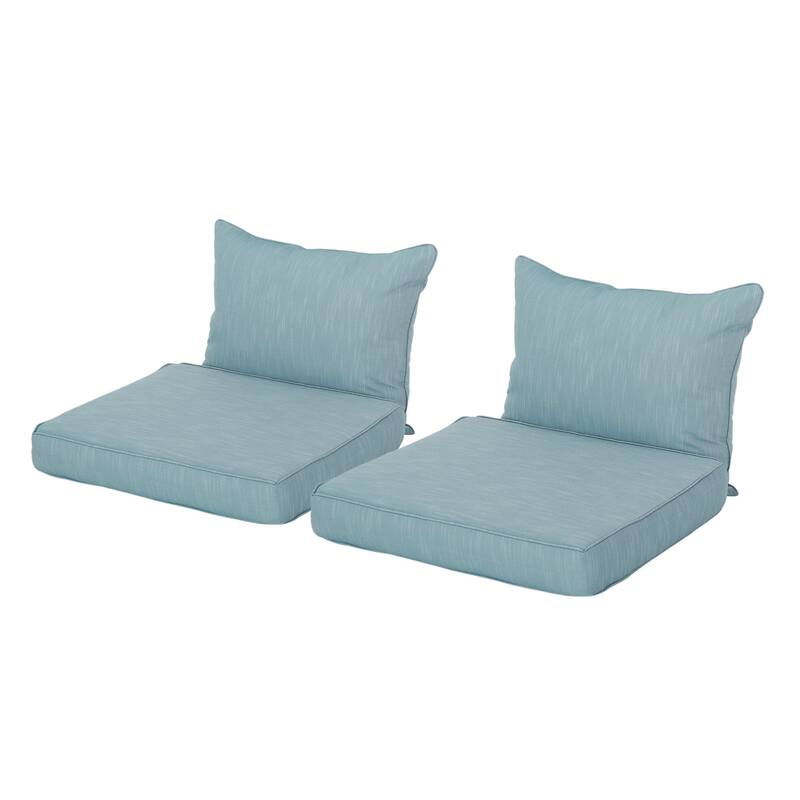 Roomfitters Antibes Club Chair Cushion Set, Back and Seat Cushions, Water Repellent Fabric, Set of 2