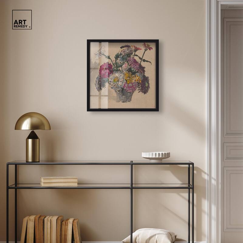 Basket of Flowers Shadowbox by Art Remedy