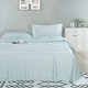 preview thumbnail 1 of 34, Fabstyles Metro Bamboo Sheet Set 4 Pieces With Deep Pocket King - Blue
